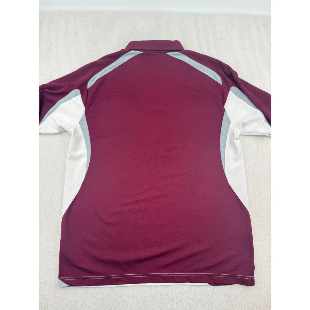 Vintage Y2K Nike Team Mississippi State Bulldogs Polo Mens XL White/Maroon